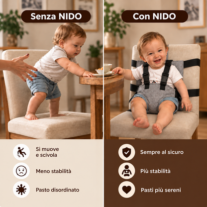 NIDO — Dove si siede, si sente al sicuro.